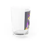 ながさわショップのnight cat Water Glass :left