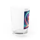 FortuneRiserのスチールハート Water Glass :left