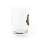 図鑑Tのスズリのチンパンジー Water Glass :left