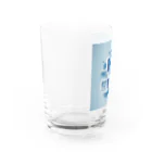 Blue: ユニークな雑貨の宝庫の青のアート Water Glass :left