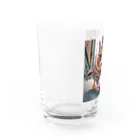 ✨🌏TCHD LLC SHOP🌏✨のノリノリスケボー猫ちゃん🐈🛹✨ Water Glass :left
