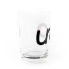 unoのUNOロゴ×ドットビキニヒップ Water Glass :left