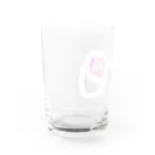 unoのUNOロゴ×ドットビキニヒップ Water Glass :left
