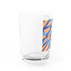 理系大学院生の出力のティールオレンジ Water Glass :left