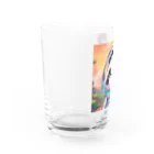 動物大好き＠たつまるの宇宙を満喫するパンダ Water Glass :left