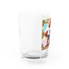 くまうさショップのサッカーくま Water Glass :left