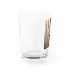 青い猫の瞬き Water Glass :left