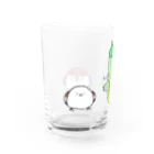 森図鑑の[森図鑑] 龍と雀とシマエナガ Water Glass :left