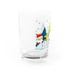 ブッディズムのほーはいさんクリスマス Water Glass :left