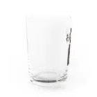 スギナカモモコのお醤油猫 Water Glass :left