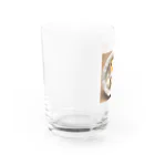 dcgnori／ワンコ画像のおむすび三角顔のしばちゃんワンプレート Water Glass :left