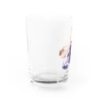 かわいい女の子とシュールな絵のアリスマーガレットちゃん Water Glass :left