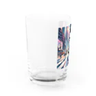 Artful Whiskersの一人旅の少女 Water Glass :left