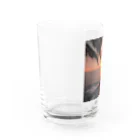 海外の景色たちの海外の夕焼け Water Glass :left