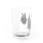 Kiyo-mi-doriの3びきのうさぎ グラス左面