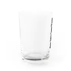着る文字屋の黒烏龍茶 Water Glass :left