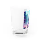 のんびりアート工房のサイバーパンク都市 Water Glass :left