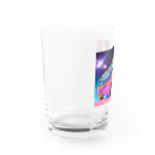 ポンキチはうすの宇宙旅行に行ったバス Water Glass :left