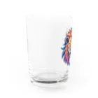 uncle-Toshiの吠えるライオン Water Glass :left