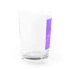 チカラisパワーのパープルギャラクシー Water Glass :left