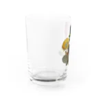 komeの花と鳥 Water Glass :left