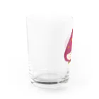 Tulippaのしかめっつらのいちごちゃん Water Glass :left