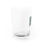 okura-hのおばあちゃんの柄シャツ Water Glass :left