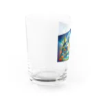 niko&PANDA shopのおとめ座　運気上昇 Water Glass :left