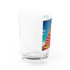 810aoの開運扇子 Water Glass :left