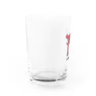 Mikazuki Designのかわいい　鳥居ロゴ　オリジナルグッズ Water Glass :left