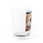 oekakishopのシャーッする猫 Water Glass :left