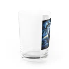 雑貨屋ちぃずの黒猫と夜空 Water Glass :left