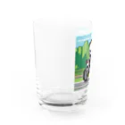 Tomochan商店のパンダがロードレーサーに Water Glass :left