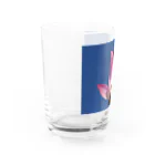 華の青空に蓮 Water Glass :left