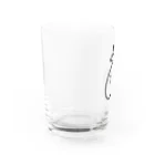 シュールのキレ目のにわとり Water Glass :left