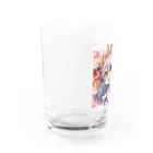 可愛らしいドラゴンのイラストグッズ店のかわいいドラゴン女の子 Water Glass :left