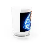 Superherooの氷と炎が追いかけあう Water Glass :left