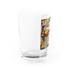 テケテケのキリンのステンドグラス柄グッズ Water Glass :left