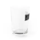 NEW.Retoroの『へんじがない。ただのしかばねのようだ。』白ロゴ Water Glass :left