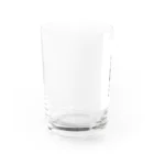 名言入りオリジナルデザイン商品のあきらめたら、そこで試合終了ですよ Water Glass :left