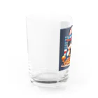 はまみるのファンキーなファット猫 Water Glass :left