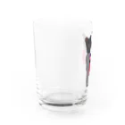 Parallel_merchの黒猫の親子 Water Glass :left