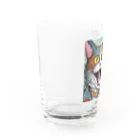 washi-and-washichanのゲス猫 Water Glass :left