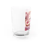 amxafukのふわふわマシュマロかわいいプリン Water Glass :left