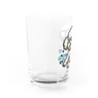 Tokyo_Doodleのもふもふアプリコット　トイプードル　みずあそび Water Glass :left