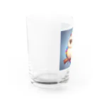 mame1103の虹色幸ふくろう Water Glass :left