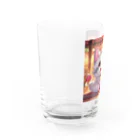 kuromasu_yuzuの夕焼けにゃんにゃん Water Glass :left