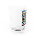 saqui.comのポップカラーのインド柄 Water Glass :left