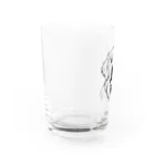 Matsue Hannaの笑顔のゴールデンレトリバー Water Glass :left