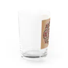 saqui.comの落ち着いた大人カラーのインド柄 Water Glass :left